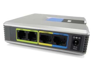 Linksys VOIP Adapter SPA2102 PAP2 4 phone ports  