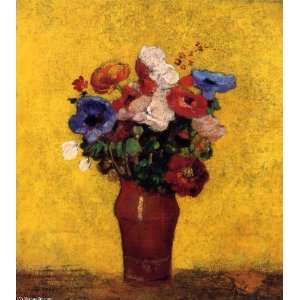 Hand Made Oil Reproduction   Odilon Redon   32 x 36 inches   Flowers 
