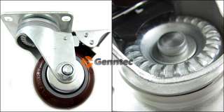 HD 3 Caster Wheels W/Brakes Ball Bearing Casters  