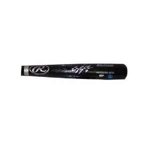 BJ Upton Autographed Black Baseball Bat