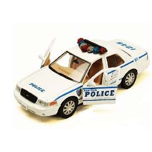   Car (2007, 124, White) (color may vary) NYC NYPD diecast model Toys