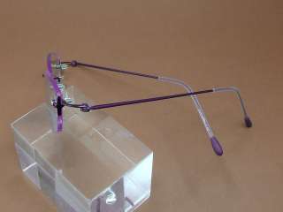 NEW violet RIMLESS Optical Eyeglasses Frame E1167  