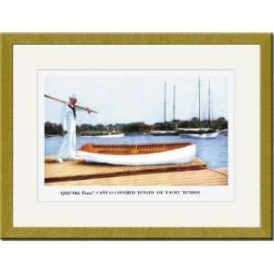   Print 17x23, Canvas Covered Dinghy or Yacht Tender