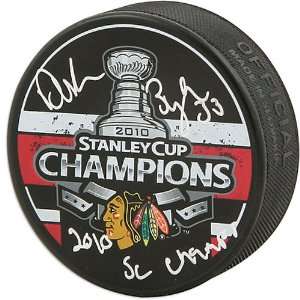   Byfuglien 2010 Stanley Cup Champions Autographed Puck 