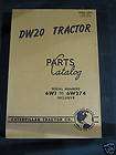 Caterpillar Parts Book For A DW20 Tractor FORM 32597 6W1 to 6W274