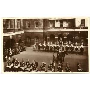  1930s Vintage Postcard Changing the Guard at Whitehall 