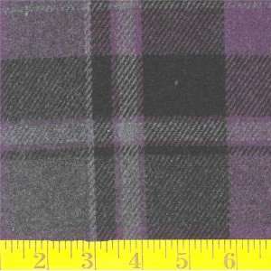  58 Wide Wool Blend Purple Plaid Fabric By The Yard Arts 