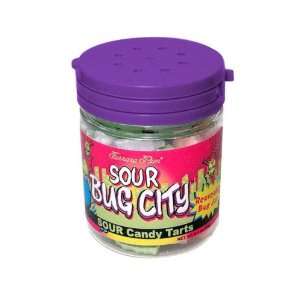 Bug City Sour Candy Tarts, 2.4 Ounce Jars (Pack of 24)  