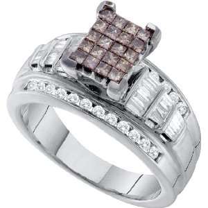  1.00CT DIAMOND INVISIBLE RING / 14KWG Jewelry