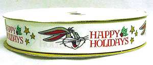Bugs Bunny Happy Holidays Ribbon * 50 yds  