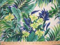 Hawaiian leaf leaves print 100% cotton Fabric #183  