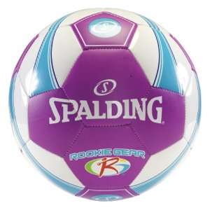 Spalding Rookie Gear Soccer Ball   Blue/Pink   Bulk Inflate  