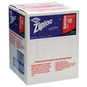    CASE/500 ZIPLOCK BAGS QUART STORAGE 1.75 MIL