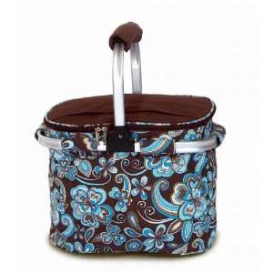  Fancy Space Saving Collapsible Market Tote Cooler   Cocoa 