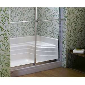   Acrylic 60 Inch L by 32 Inch W by 21 1/2 Inch H Shower Base, White