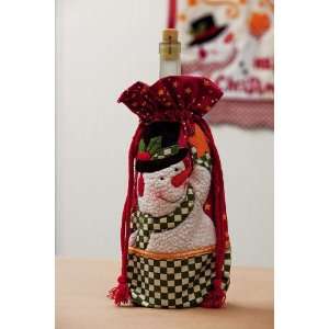  X mas Wishes Embroidered Wine Bag