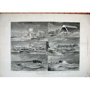    1881 Storm River Thames Limehouse Woolwich Southend