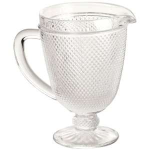  Rosanna Pressed Glass Clear Pitcher