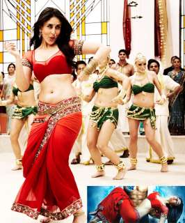   Kareena Kapoor Chammak Challo Red Saree from Ra.one Movie Song  