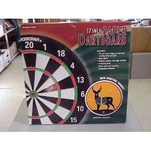  17 Paper Dartboard w/ Hunting Target 