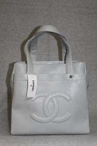 Chanel Dove Gray Cerf Executive Shopping Caviar Leather Large Tote Bag 