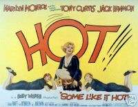 SOME LIKE IT HOT MOVIE POSTER 1959 Marilyn Monroe HOT 4  