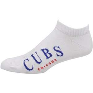  MLB Chicago Cubs White Arched Team Name Solid Ankle Socks 