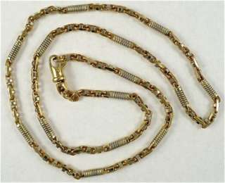 20 exceptional link Chain 14k Solid 2 Tone Gold 26g ITALIAN 