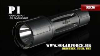 New Solarforce P1 Black GFRP & HA3 aluminum Flashlight Body  