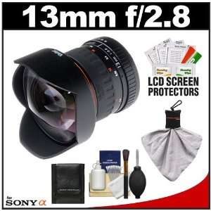  Wide Angle Manual Focus Lens with Cleaning & Accessory Kit for Sony 