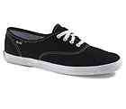 KEDS ~ CHAMPION CANVAS LACED SNEAKERS  BLACK  Multiple Sizes 