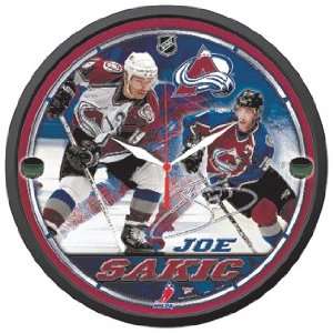   NHL Colorado Avalanche Joe Sakic Wall Clock