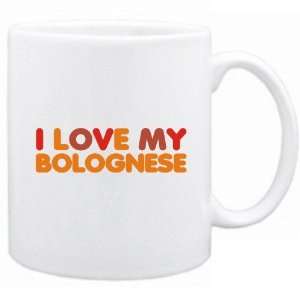  New  I Love My Bolognese  Mug Dog