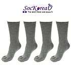 Pair Mens Large Size Grey Toe Socks Skin contact surface with 100% 