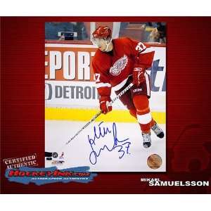  Mikael Samuelsson Detroit Red Wings Autographed/Hand 