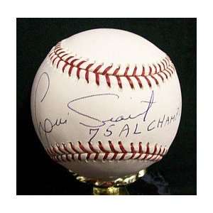  Luis Tiant Autographed Baseball