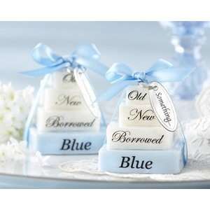 Something Blue Four Scented Soaps with Blue Satin Ribbon and I 