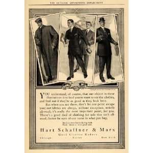  1909 Ad Fashion Hart Schaffner & Marx Suits Hats Coats 