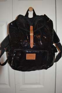   Pink Bling Black Sequins Backpack Tote Bag Limited Edition  