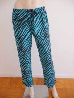   Johnson Sold @ Victorias Secret Turquoise Flannel Pajama Set M  