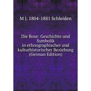   Beziehung (German Edition) M J. 1804 1881 Schleiden Books