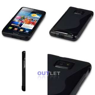 Black S Line Case Cover for Samsung Galaxy S 2 II i9100  