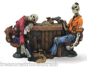   Robbers Figurine Skulls & Skeletons Cheating At Poker Killer Hand