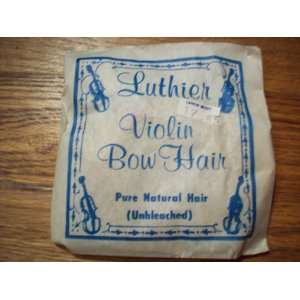  Luthier Violin Bow Hair Pure Natural Hair (Unbleached 