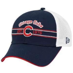  New Era Chicago Cubs Navy Blue Ole Tymes Mesh Hat Sports 
