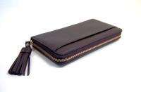 KATE SPADE Brown Leather Neda Cheltenham ZIP Around Wallet NWT $195 