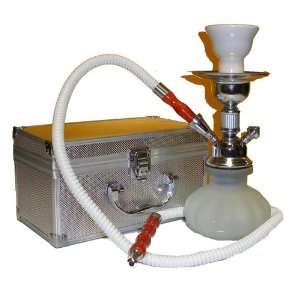    White Pumpkin Hookah in Case Soex Charcoal Hookahs 