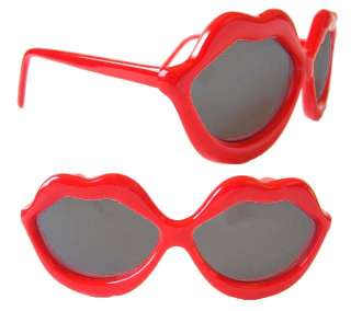 The Stones LIP Shaped Sunglasses RED  