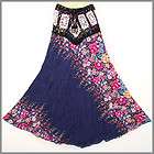 Floral Festival Crochet Cotton Skirt Boho Hippie Gypsy 