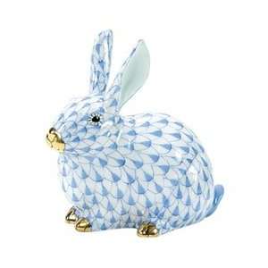    Herend Guild Society Chubby Bunny Blue Fishnet